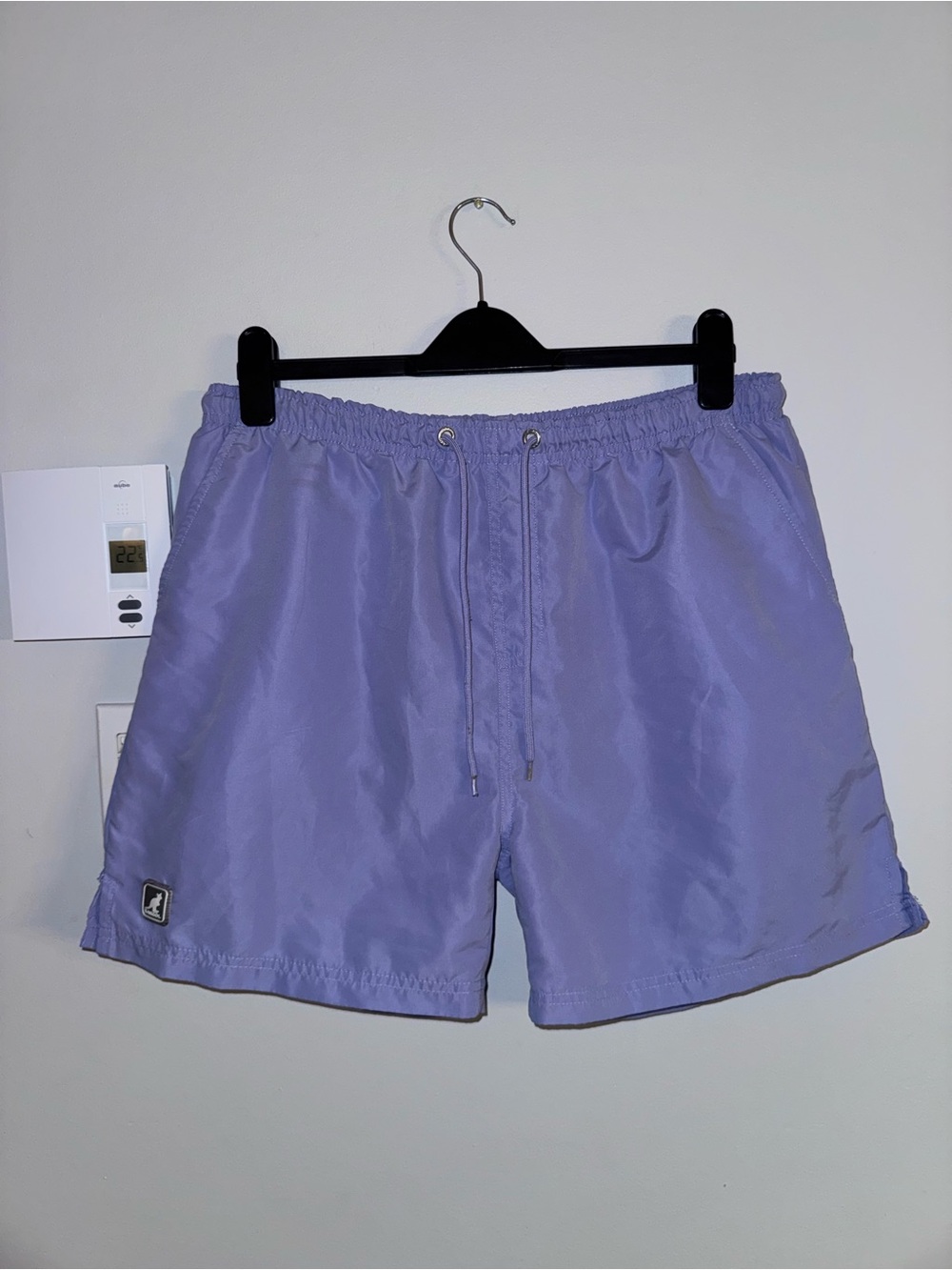 Lavender Kangol Swim Trunks - Classic Quick-Dry
